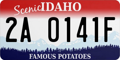 ID license plate 2A0141F
