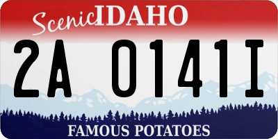 ID license plate 2A0141I