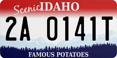 ID license plate 2A0141T