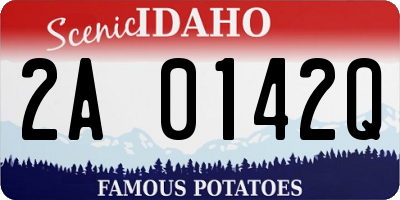 ID license plate 2A0142Q