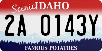 ID license plate 2A0143Y