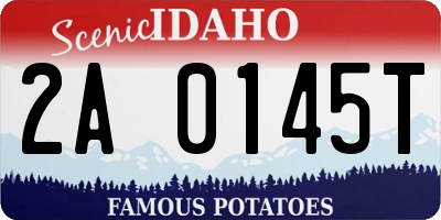 ID license plate 2A0145T