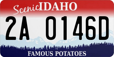 ID license plate 2A0146D