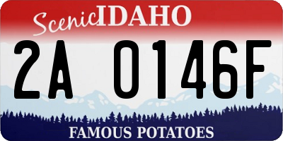 ID license plate 2A0146F