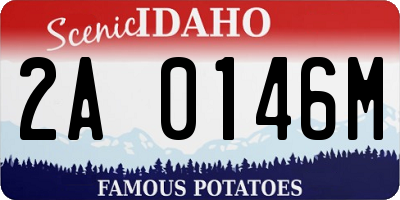 ID license plate 2A0146M