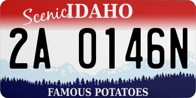 ID license plate 2A0146N