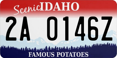 ID license plate 2A0146Z