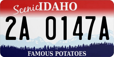 ID license plate 2A0147A