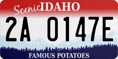 ID license plate 2A0147E