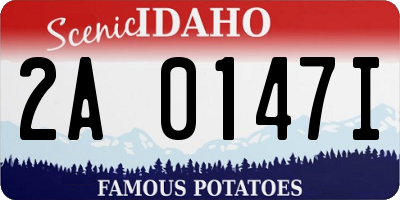 ID license plate 2A0147I