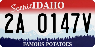 ID license plate 2A0147V