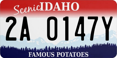 ID license plate 2A0147Y