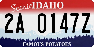 ID license plate 2A0147Z
