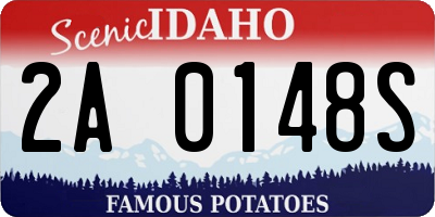 ID license plate 2A0148S
