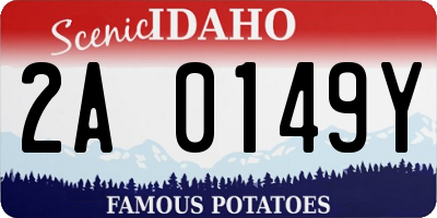 ID license plate 2A0149Y