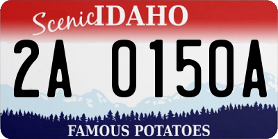 ID license plate 2A0150A