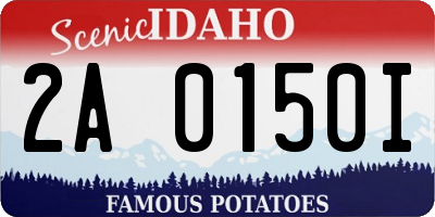 ID license plate 2A0150I