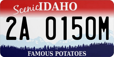 ID license plate 2A0150M