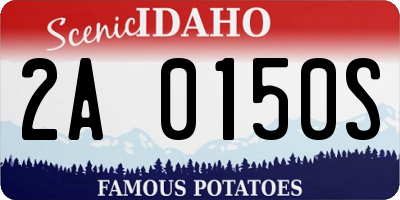 ID license plate 2A0150S