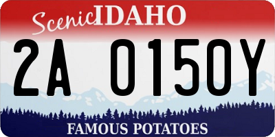 ID license plate 2A0150Y