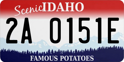 ID license plate 2A0151E