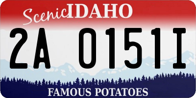 ID license plate 2A0151I