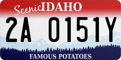 ID license plate 2A0151Y