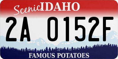 ID license plate 2A0152F