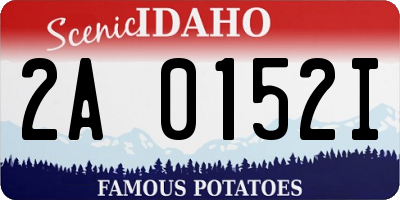 ID license plate 2A0152I
