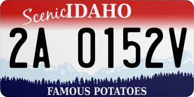 ID license plate 2A0152V
