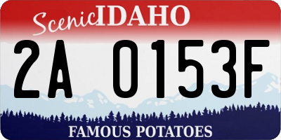 ID license plate 2A0153F