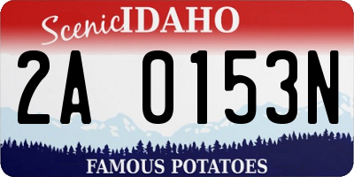 ID license plate 2A0153N