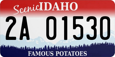 ID license plate 2A0153O