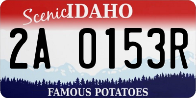 ID license plate 2A0153R