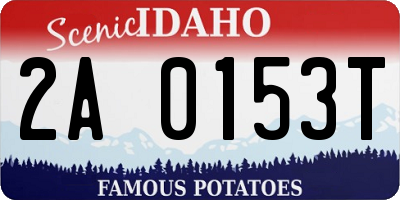 ID license plate 2A0153T