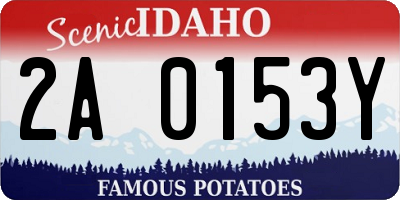 ID license plate 2A0153Y