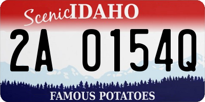 ID license plate 2A0154Q