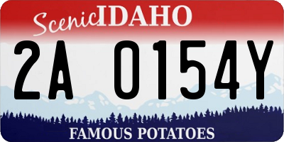 ID license plate 2A0154Y
