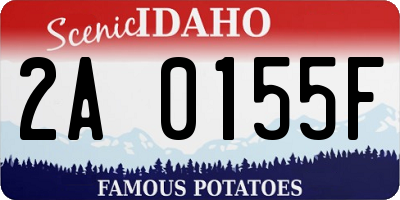 ID license plate 2A0155F