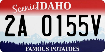 ID license plate 2A0155V