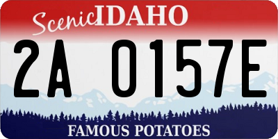 ID license plate 2A0157E