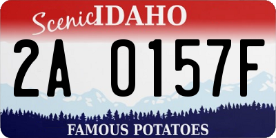 ID license plate 2A0157F