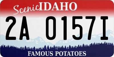 ID license plate 2A0157I