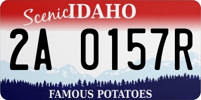 ID license plate 2A0157R