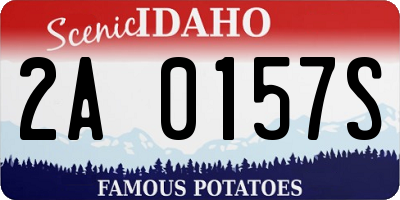 ID license plate 2A0157S