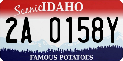 ID license plate 2A0158Y