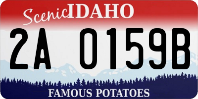 ID license plate 2A0159B