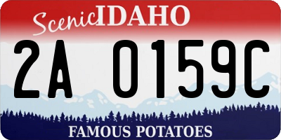 ID license plate 2A0159C