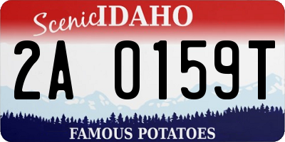 ID license plate 2A0159T