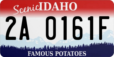 ID license plate 2A0161F